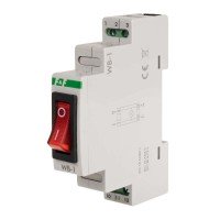 Двопозиційний перемикач F&F WB-1R, червоний