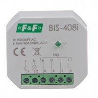 Бістабильне реле BIS-408LED, 16А, захист від пускового струму